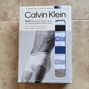 Calvin Klein Icon Boxer Briefs - White, Blue, Gray